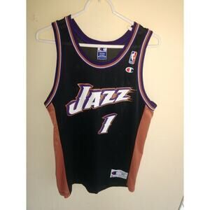 Utah Jazz #1 NBA Champion Jersey Champion Size 40 (Medium)